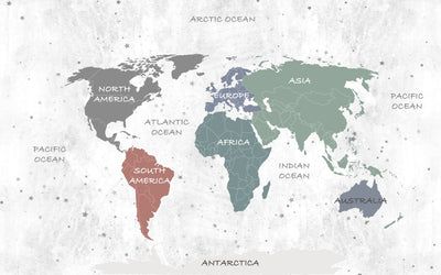 Mapa en Colores con estrellas