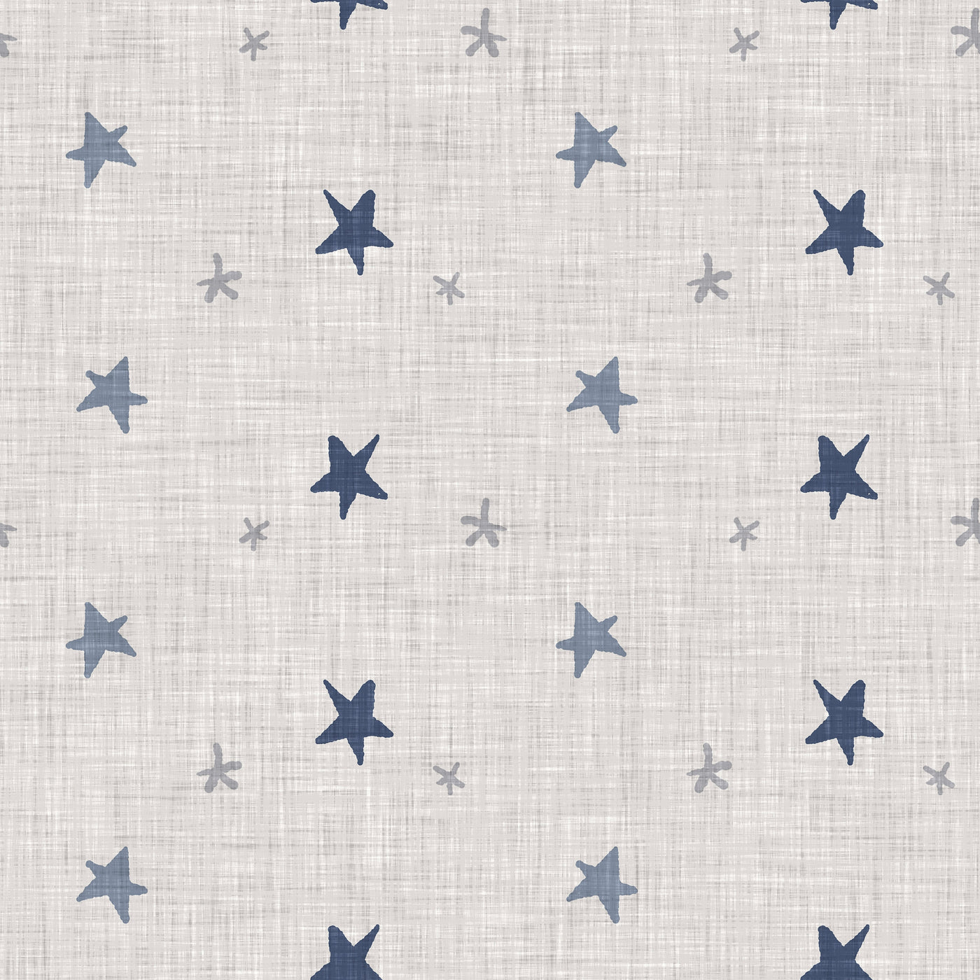 Estrellas en Lino (azul)