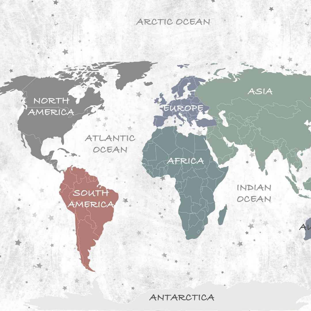 Mapa en Colores con estrellas