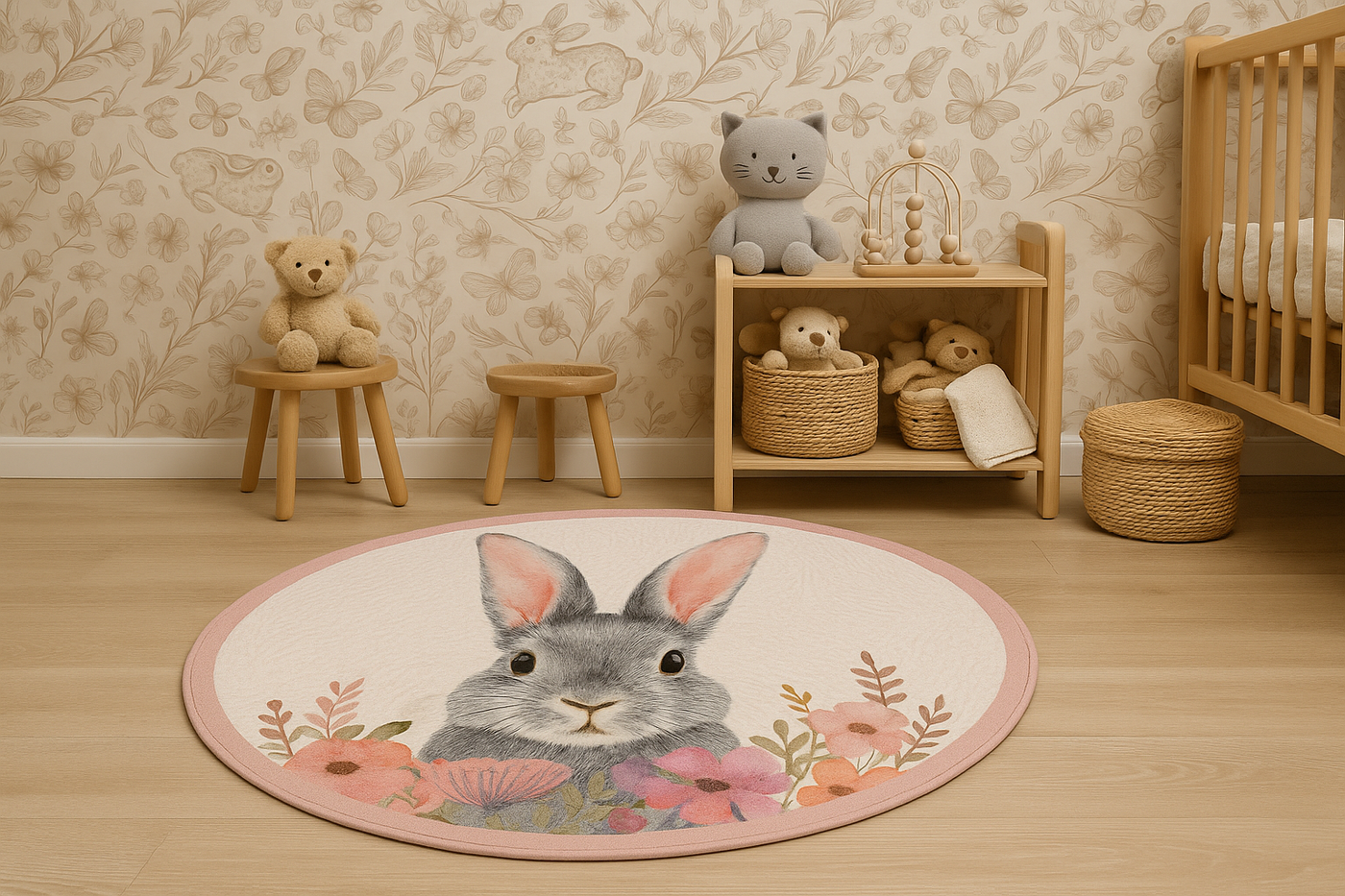Alfombra Little Rabbit (rosa)