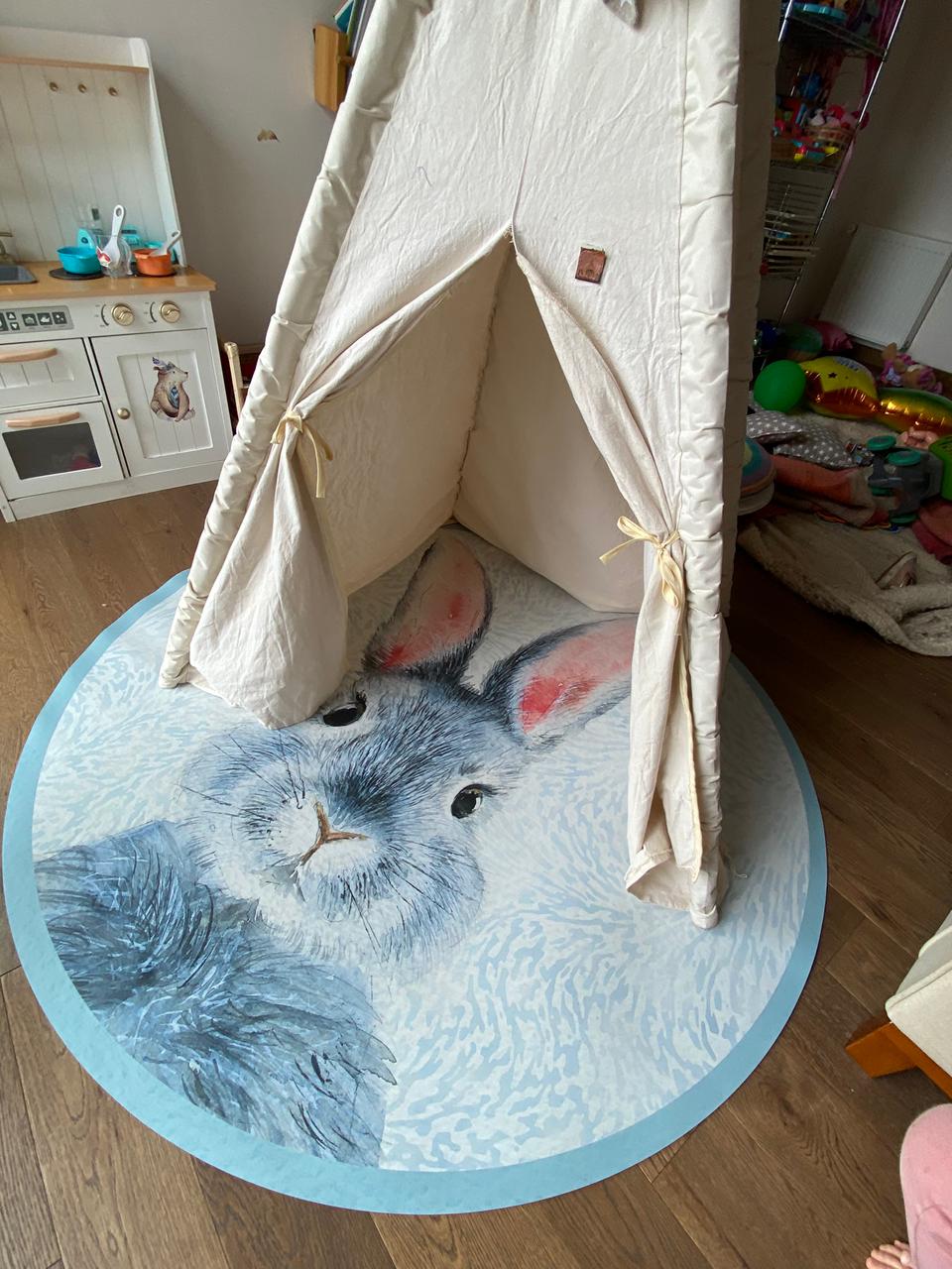 Alfombra Little Rabbit (azul)