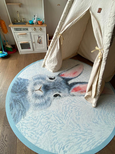 Alfombra Little Rabbit (azul)