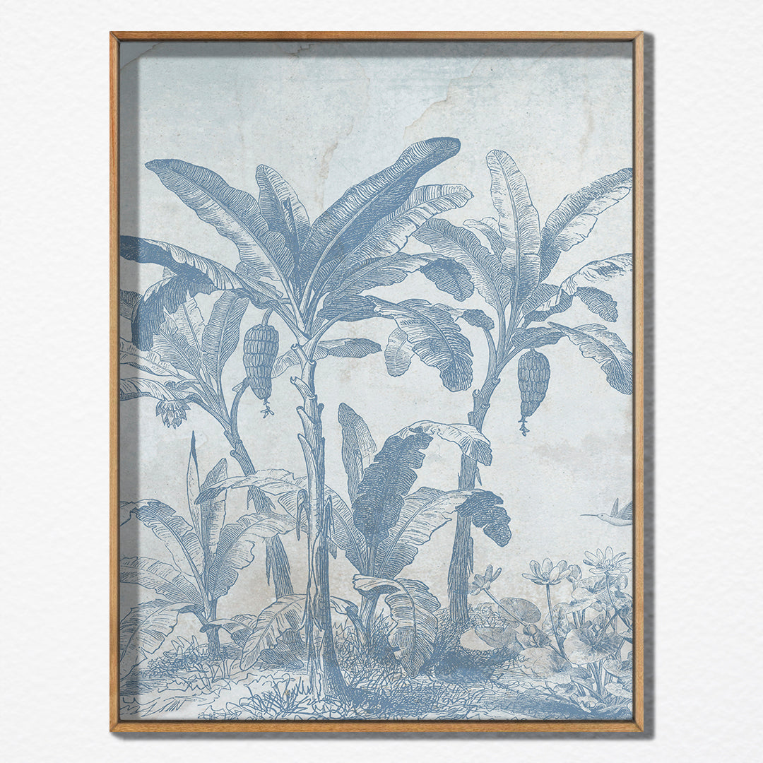 Canvas Palms Blue